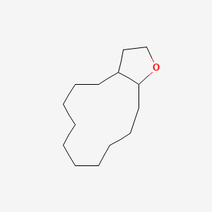 molecular formula C14H26O B8759454 Tetradecahydrocyclododeca[B]furan CAS No. 72013-84-4
