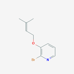 2-Bromo-3-[(3-methylbut-2-EN-1-YL)oxy]pyridine