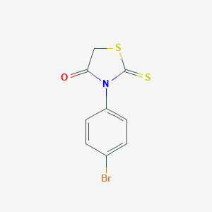 molecular formula C9H6BrNOS2 B087596 Rhodanine, 3-(p-bromophenyl)- CAS No. 10574-70-6