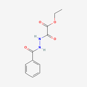 molecular formula C11H12N2O4 B8759632 ethyl (N'-benzoylhydrazinecarbonyl)formate 