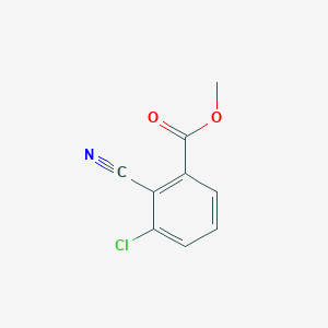 molecular formula C9H6ClNO2 B8759637 Methyl 3-chloro-2-cyanobenzoate 