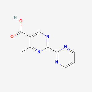 molecular formula C10H8N4O2 B8759658 4-Methyl-2-(pyrimidin-2-yl)pyrimidine-5-carboxylic acid 