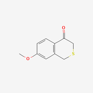 molecular formula C10H10O2S B8759699 7-Methoxy-1H-isothiochromen-4(3H)-one CAS No. 16994-31-3