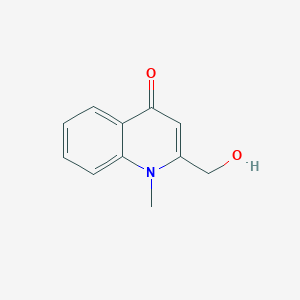 molecular formula C11H11NO2 B8759763 2-(Hydroxymethyl)-1-methylquinolin-4(1H)-one CAS No. 108325-70-8