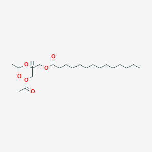 molecular formula C21H38O6 B087598 Glycerol, 1-tetradecanoate, diacetate CAS No. 14473-55-3