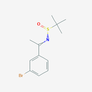 (R)-N-(1-(3-bromophenyl)ethylidene)-2-methylpropane-2-sulfinamide