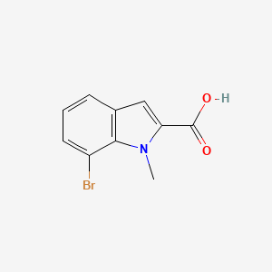 molecular formula C10H8BrNO2 B8759899 7-bromo-1-methyl-1H-indole-2-carboxylic acid 