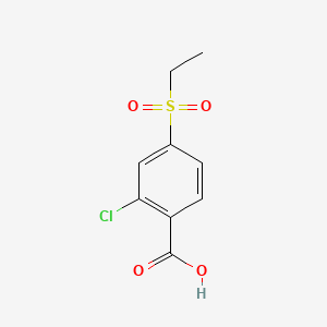 molecular formula C9H9ClO4S B8759908 2-Chloro-4-(ethylsulfonyl)benzoic acid CAS No. 118939-05-2