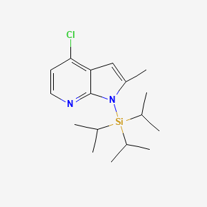 4-chloro-2-methyl-1-(triisopropylsilyl)-1H-pyrrolo[2,3-b]pyridine