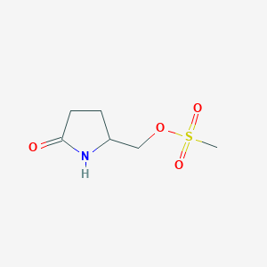 Methanesulfonic acid 5-oxo-pyrrolidin-2-ylmethyl ester