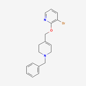 molecular formula C18H19BrN2O B8759942 Pyridine, 3-bromo-2-[[1,2,3,6-tetrahydro-1-(phenylmethyl)-4-pyridinyl]methoxy]- 