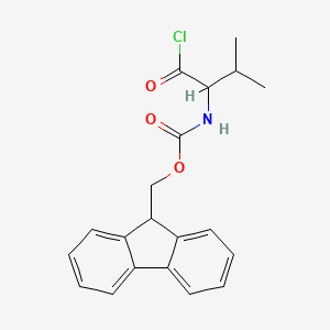 molecular formula C20H20ClNO3 B8759950 (1-chlorocarbonyl-2-methyl-propyl)-carbamic acid 9H-fluoren-9-ylmethyl ester 