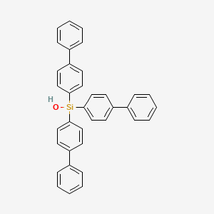 molecular formula C36H28OSi B8759955 Tris(4-biphenylyl)silanol 
