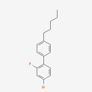 molecular formula C17H18BrF B8759959 4-Bromo-2-fluoro-4'-pentyl-1,1'-biphenyl CAS No. 96515-25-2