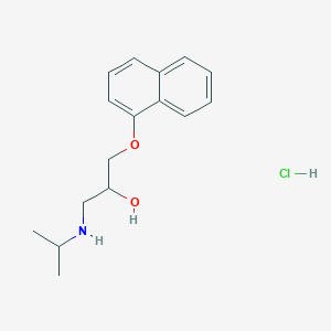 molecular formula C16H21NO2.HCl B000876 Propranolol hydrochloride CAS No. 318-98-9