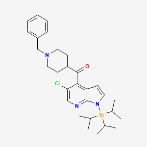 (1-benzylpiperidin-4-yl)(5-chloro-1-(triisopropylsilyl)-1H-pyrrolo[2,3-b]pyridin-4-yl)methanone