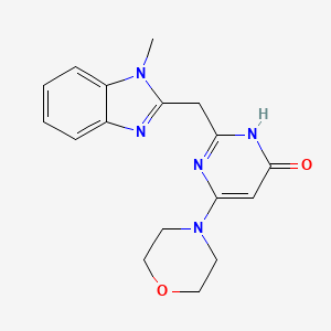 2-[(1-Methyl-1h-Benzimidazol-2-Yl)methyl]-6-Morpholin-4-Ylpyrimidin-4(3h)-One