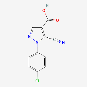 1-(4-Chlorophenyl)-5-cyano-1h-pyrazole-4-carboxylic acid