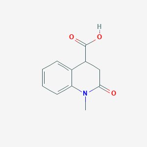 molecular formula C11H11NO3 B087602 1-Methyl-2-oxo-1,2,3,4-tetrahydroquinoline-4-carboxylic acid CAS No. 14271-45-5