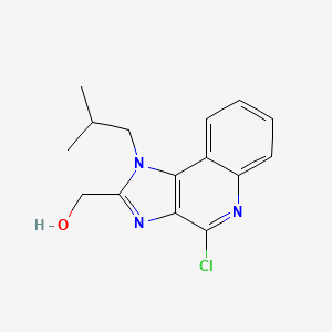 B8760403 4-Chloro-1-(2-methylpropyl)-1H-imidazo[4,5-C]quinoline-2-methanol CAS No. 144875-57-0