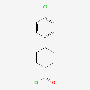 4-(4-Chlorophenyl)cyclohexane-1-carbonyl chloride