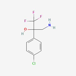 3-Amino-2-(4-chlorophenyl)-1,1,1-trifluoropropan-2-ol
