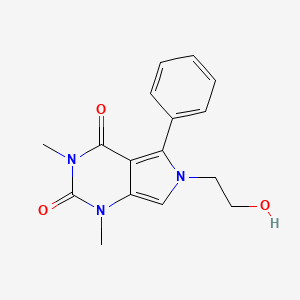 6-(2-hydroxyethyl)-1,3-dimethyl-5-phenyl-1H-pyrrolo[3,4-d]pyrimidine-2,4(3H,6H)-dione