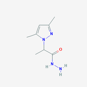 2-(3,5-dimethyl-1H-pyrazol-1-yl)propanohydrazide