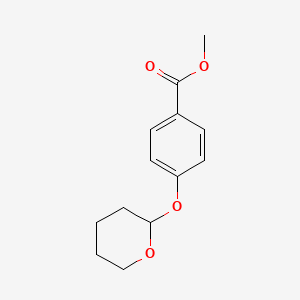 molecular formula C13H16O4 B8760625 methyl 4-(tetrahydro-2H-pyran-2-yloxy)benzoate CAS No. 106342-09-0