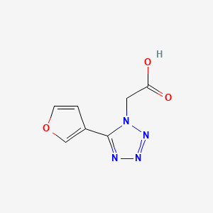1H-Tetrazole-1-acetic acid, 5-(3-furanyl)-