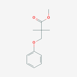molecular formula C12H16O3 B8760660 Methyl 2,2-dimethyl-3-phenoxypropanoate CAS No. 651729-70-3