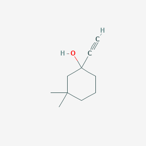 molecular formula C10H16O B8760702 1-ethynyl-3,3-dimethylcyclohexan-1-ol CAS No. 57559-98-5