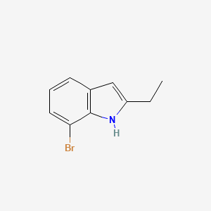 molecular formula C10H10BrN B8760790 7-bromo-2-ethyl-1H-indole 