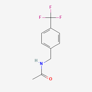 molecular formula C10H10F3NO B8760992 N-[4-(trifluoromethyl)benzyl]acetamide 