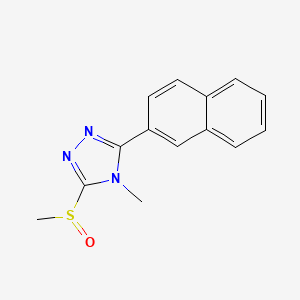 4-Methyl-3-(methylsulfinyl)-5-(2-naphthalenyl)-4H-1,2,4-triazole