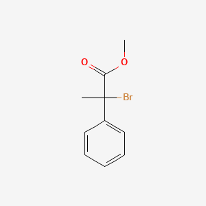 molecular formula C10H11BrO2 B8761025 Methyl 2-bromo-2-phenylpropanoate 