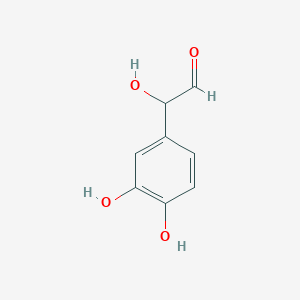 molecular formula C8H8O4 B087611 3,4-Dihydroxymandelaldehyde CAS No. 13023-73-9