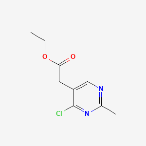 (6-Chloro-2-methyl-5-pyrimidyl)acetic acid, ethyl ester