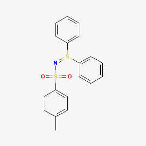 B8761407 N-(Diphenyl-lambda~4~-sulfanylidene)-4-methylbenzene-1-sulfonamide CAS No. 13150-76-0
