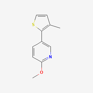 Pyridine, 2-methoxy-5-(3-methyl-2-thienyl)-