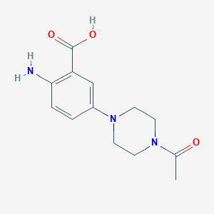 2-Amino-5-(4-acetylpiperazin-1-yl)benzoic acid