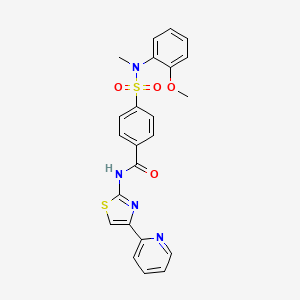 4-(N-(2-methoxyphenyl)-N-methylsulfamoyl)-N-(4-(pyridin-2-yl)thiazol-2-yl)benzamide