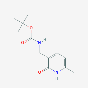 molecular formula C13H20N2O3 B8761554 Tert-butyl ((4,6-dimethyl-2-oxo-1,2-dihydropyridin-3-yl)methyl)carbamate 