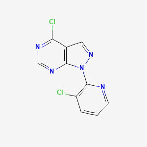 4-Chloro-1-(3-chloropyridin-2-YL)-1H-pyrazolo[3,4-D]pyrimidine