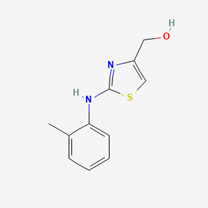 molecular formula C11H12N2OS B8761677 (2-[(2-Methylphenyl)amino]-1,3-thiazol-4-yl)methanol 