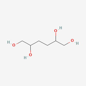 molecular formula C6H14O4 B8761682 hexane-1,2,5,6-tetraol CAS No. 5581-21-5