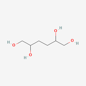 molecular formula C6H14O4 B8761682 Hexane-1,2,5,6-tetrol CAS No. 5581-21-5