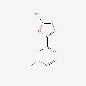 molecular formula C11H9BrO B8761693 2-Bromo-5-(3-methylphenyl)furan CAS No. 89930-08-5