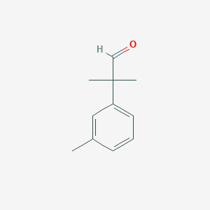 molecular formula C11H14O B8761717 2-Methyl-2-(3-methylphenyl)propanal CAS No. 32454-13-0
