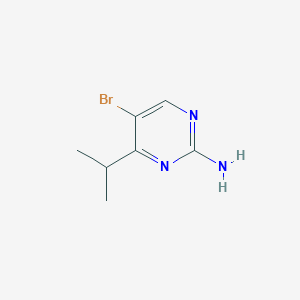 molecular formula C7H10BrN3 B8761730 5-Bromo-4-isopropylpyrimidin-2-amine CAS No. 1192813-91-4
